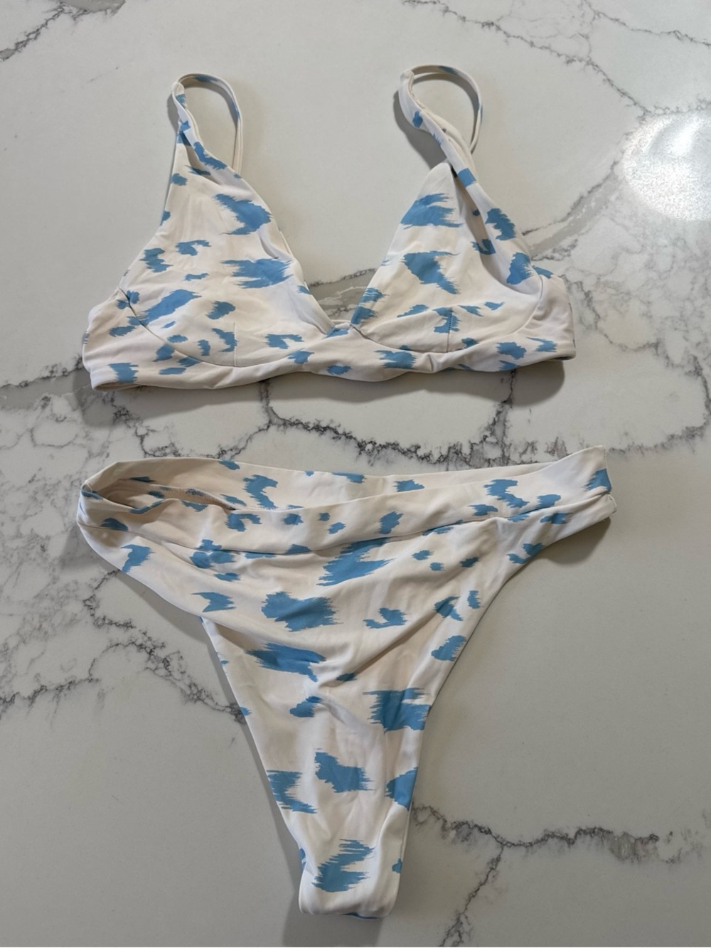 Stone Fox Swim bikini M blue and white
